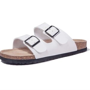 TF STAR Women’s Arizona Cow Suede Leather Flat Sandals